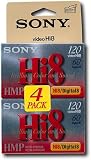 Sony Hi8 Camcorder 8mm Cassettes 120 Minute  (4-Pack)