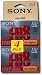 Sony Hi8 Camcorder 8mm Cassettes 120 Minute  (4-Pack)