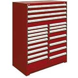 20 Drawer Full Height 48W Multi-Drawer Cabinet - Red