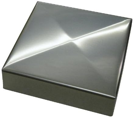 3 1/2" X 3 1/2" Saltire Stainless Post Cap