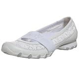 Skechers Womens Bikers Leading-Lady Sneaker,White,8 M