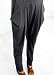 Stylish Harem Long Pants Black Women's Skinny Leg Slim Legging with Drape Pocket (XL/XXL)