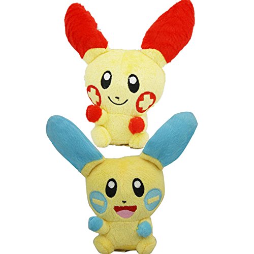plusle and minun plush