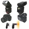 Systemblitz E-TTL II LZ40 UNOMAT Deutschland C35 Autofocus für Canon EOS 1D, 5D, 20D, 30D, 40D, 60D, 300D, 350D, 400D, PowerShot G9, G7, G6, G5, G3 G2 G1 & PRO 1
