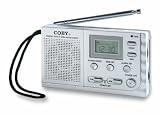 Coby CX53 Ultra Slim AM/FM Tuner with Digital Display and Alarm