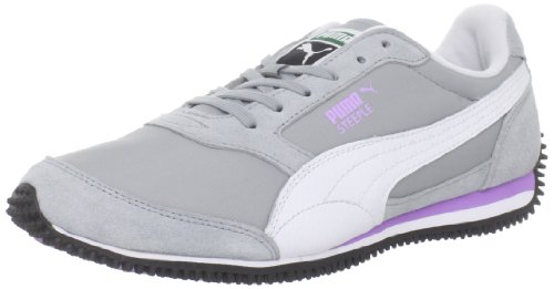 PUMA Women's Steeple Shoe, Quarry/White/Lavendula, 8.5 B US