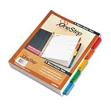 Cardinal by TOPS Products QuickStep OneStep Bulk Index System, 5-Tab, Multi-Color, Box of 24 Sets (60538)