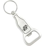 Oklahoma State Cowboys Brushed Metal Bottle Opener Keychain