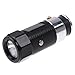 Car Cigarette Lighter Rechargeable LED Flashlight (Black)