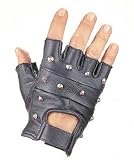 Fingerless gloves studded