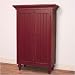 Bratt Decor CA25 - CHERRY RED FINISH Dick Wardrobe in Cherry Red