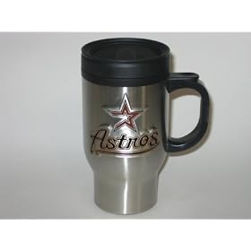 HOUSTON ASTROS 16 oz. Logo Stainless Steel TRAVEL MUG