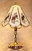 8 Panel Rose Colored Rose Buds and Butterflies Tiffany