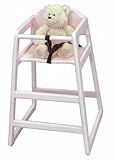L.A. Commercial Grade High Chair - Pink (Pink) (30"H x 19.5"W x 19"D)