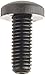 Nylon 6/6 Pan Head Machine Screw, Black, #1 Phillips Drive, M3-0.5 Thread Size, 16 mm Length, Fully Threaded, USA Made (Pack of 100)