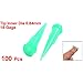 SODIAL(R) Plastic/Stainless Steel Industrial Dispensing Needle Tip, 18 Gauge, 0.84mm Opening Size, Green (Pack of 100)
