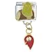 Pugster Shrek's Heart And Stud Italian Charms
