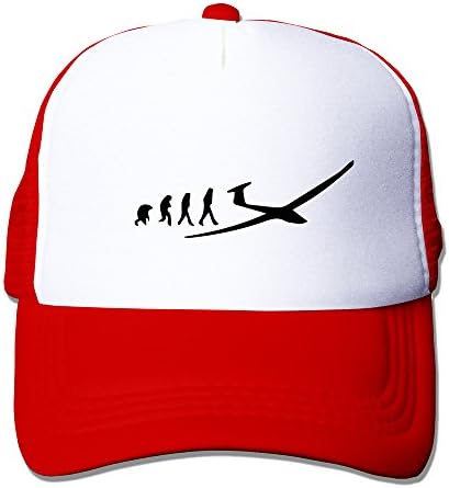 Perfect Two Tone Industrial Coloring Mens Evolution Of Flight Novelty Printing Caps Red