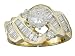 EGL Certified 1.54ct Diamond Engagament Ring 14kt Yellow Gold