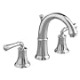 American Standard 7420.801.002 Portsmouth Widespread Lavatory Faucet with Speed Connect Drain with Lever Handles, Crescent Spout, Polished Chrome