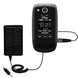 Solar Powered Rechargeable External Battery Pocket Charger for the Samsung Convoy 2 - uses Gomadic TipExchange Technology