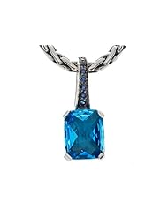 Balissima By Effy Collection Sterling Silver Blue Topaz and Sapphire Pendant