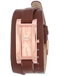 Vernier Womens VNR11156BR Vernier Analog Display Japanese Quartz Brown Watch
