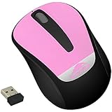 Wireless Mouse, Forestfish Wireless Mouse for Laptops PC Computer Notebook 2.4G Optical Mouse, Pink