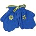 Dogs Unleashed Blue Paw Mitts Dog Drying Mitts