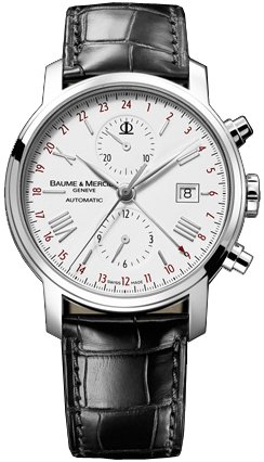 Baume  &  Mercier Men's 8851 Classima Executives Chronograph White Dial Watch