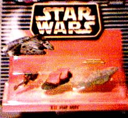 Star Wars Micro Machines XII: Speeder Bike with Rebel Pilot, Jabba's Desert Sail Barge and Mon Calamari Star Cruiser