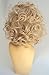 Deluxe Sandy Movie Pink Ladies 1950's Curly Blonde Costume Wig