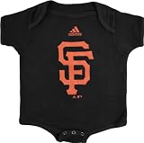San Francisco Giants Black adidas Team Logo Newborn/Infant Creeper