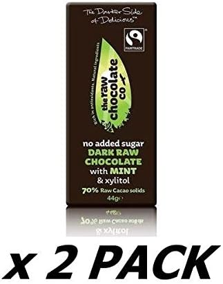 THE RAW CHOCOLATE COMPANY LTD The Darker Side of Delicious - Minted 44g (2 Pack)