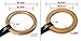 Wood Gymnastic Rings - Gym Rings, Fitness Rings, Exercise Rings, Workout Rings, Olympic Rings, Gymnast Rings, Gymnastics Rings (Black Strap, 1.25