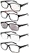 Eyekepper 5 Pack Reading Glasses for Men Includes Reader Sunglasses Spring Hinges Classic Cheater Glasses +2.25