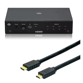 PLANEX �Q�[���@�Ή�HDMI�Z���N�^ ����4/�o��1(HDMI�P�[�u��5m 1�{�Z�b�g) PL-HDMI0405M