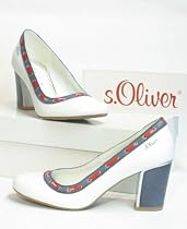 s.Oliver Pumps wei&szlig; / blau