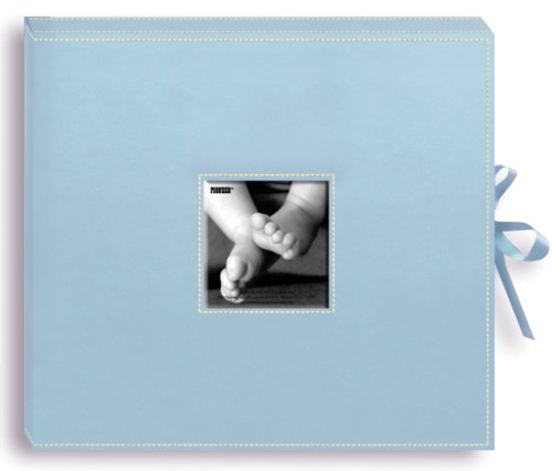 Alvin & Co. SBX12BB SCRAPBOOK BOX W/RIBBON BABYBLU 