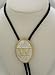 Silver/Gold Plated Monogram Letter "W" Bolo Tie