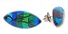Handcrafted designer acrylic teardrop earrings