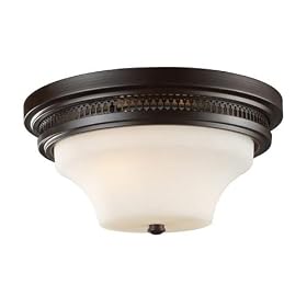 13 Flush Mount in Oiled Bronze by ELK Lighting