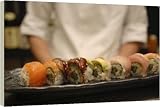 Box Canvas Print of Plate of sushi from Robert Harding
