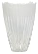 Art Glass Small White Glacier Vase 7 1/2"H x 5 1/2"D