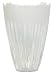 Art Glass Small White Glacier Vase 7 1/2"H x 5 1/2"D