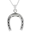 Sterling Silver Horseshoe Necklace