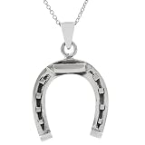 Sterling Silver Horseshoe Necklace