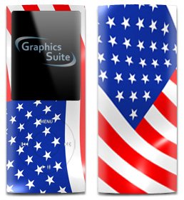 American Flag Skin for Apple iPod Nano 4th Generation