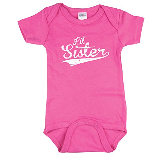 Little Sisters Baseball Onesie, Onesies for Siblings, New Lil Sister Shirts