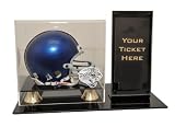 Jacksonville Jaguars Mini Helmet and Ticket Display - Autographed NFL Mini Helmets